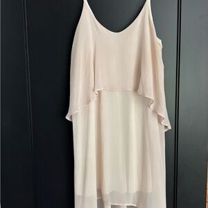 Elegant Cream Layered Dress